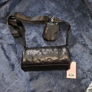 JUICY COUTURE Pull Roll Embroidered Crossbody Bag NWT